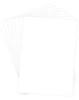 5x7 Uncut - White, Mat Boards (Pack of 50)