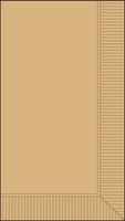 Medfare Beige Dinner Napkins 1/8 Fold 2-ply - 1000 Per Box