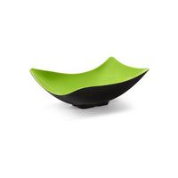 GET ML-220-G/BK Flare Serving Bowl, 4 Quart, Green/Black (Set of 3)