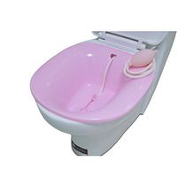 QBYLYF Sitz Bath, Over-The-Toilet Perineal Soaking Bath, for Hemorrhoidal Relief, Ideal for Post Pregnant-Women-Episiotomy Patients (Color : Pink)