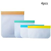 Reusable Storage Bags - Leakproof Freezer Bags(Reusable Gallon Bags + Reusable Sandwich Bags + Reusable Snack Bags) Ziplock Lunch Bag for Food Marinate Storage Home Organization