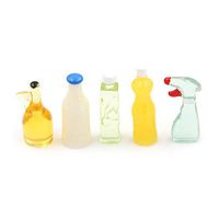5x 1:12 Miniature Kitchen Bottles for Doll House DIY Craft Accessories Gifts