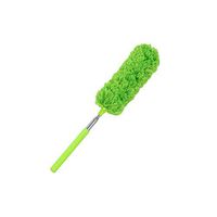 1 Pcs Handle Dust Removal Telescopic Ultra-Fine Fiber Duster Anti Dusting Brush Home Air-Condition Furniture Cleaning,Green