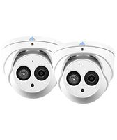4MP IP Audio Camera, 2K Resolution at Full 30fps Recording, Built in Audio mic, 200ft IR Night Vision & Color Night Vision, 104º FOV, Tripwire, Intrusion, Free Mobile Viewing - MTT4104-2PK