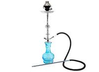 1 hose 22" Blue Hookah shisha nargila bar narguile nargile glass vase huka hoses