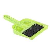 Toyvian Mini Broom Brush and Dustpan Set Desktop Sweep Cleaning Brush Dustpan Green
