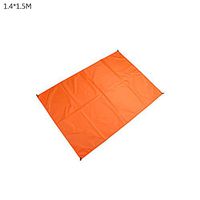 TbpersicwT Home bedroom carpet door mat, Solid Color Portable Outdoor Travel Waterproof Camping Picnic Mat Beach Blanket - Orange 1.4x1.5M