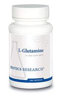 Biotics Research L-Glutamine–, Gastrointestinal Health, Gut Lining Support, Muscle Repair, Lean Muscle, Antioxidant Activity, Free-Form Amino Acid. 180 capsules
