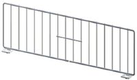 Gondola Shelf Divider Fence Chrome Lozier Madix USA Made 11"L x 6"H Lot of 50 New