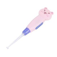 Fdit Cute Cartoon LED Flashlight Earpick Earwax Remover with Scoop Tweezers Cleaner Care Tool(Pink Cat)