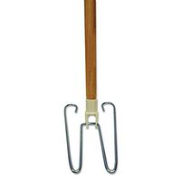 Boardwalk BWK1492 Wedge Dust Mop Head Frame/Natural Wood Handle, 15/16" Dia. x 48" Long