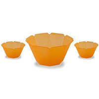 Frozen Dessert Supplies Beautiful Orange Petali Gelato Bowls 5.1 oz Plastic Cups, Great For Parties, Family Get Togethers - Fast Shipping - Made in USA! 50 Count