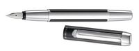 Pelikan Pura Series Black & Silver Fine Point Fountain Pen - 904888