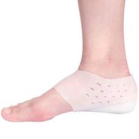 JapanAmStore 1Pair Invisible Height Increased Insoles Soft Silicone Half Heel Socks Heel Protector for Women Men 2-5cm (5cm/1.96inch)