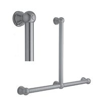 Jaclo T30-32H-24W-SN Smooth 32" x 24" Luxury T Grab Bars, Satin Nickel