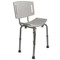 Pcp Adjustable Bath & Shower Safety Seat/Bench with Backrest, White