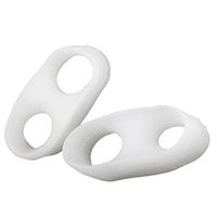 1 Pair Toe Separators Stretchers 2 Holes Straighteners Alignment Bunion Gel Pain