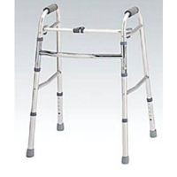Nova Ortho Walker Adjustable Folding Youth With 3"Front Wheels Attached 29-33"Silver - Model 4070yw3
