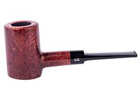 Wooden Tobacco Smoking Pipe, Self-Standing, Hand Carved of Briar Root, Metal Cooling Filter, Comes with Pouch, Boxed (Poker, Mahogany)