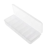 BecauseOf 7 Day Pill Organizer - Weekly Pill Box Case for Pocket Travel Medication Organizer (White)