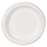 Basic Paper Dinnerware, Plates, White, 8.5"" Diameter, 125/Pack, Sold as 125 Each