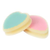 2 Pcs Magic Painless Depilation Arms Legs Face Skin Hair Removal Sponge Pad (Heart +Water Drop Shape)