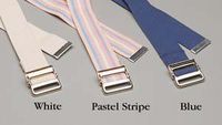 Gait & Transfer Belts - 72" Blue, Metal Buckle