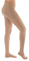 5XL Queen Plus Size Open Toe Compression Pantyhose 20-30mmHg - Opaque Graduated Support Hose Medical Stockings - Absolute Support Tights A214BE8 Beige, XXXX-Large