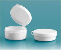 1/2 Oz. White Pill Pod Hinge Top Plastic Containers (12 Pods)