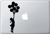 Yadda-Yadda Design Co. Flying Balloon Girl - Vinyl Laptop or MacBook Decal