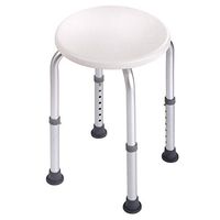 7 Height Adjustable Medical Bath Shower Stool Chair Bath Tub Seat in White New