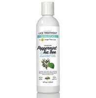 Natural Lice Shampoo and Treatment - Peppermint & Tea Tree - 100% Effective After One 15 Minute Application - Kill Head Lice, Nits - Safe for Kids & Pregnant Women’s.