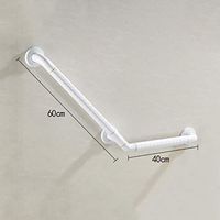 Never give up Bathroom Bathtub Handrail Stair Railing Accessible Bathroom Safety Bathroom Shower Bathroom Bathroom Non-Slip V-Handle (Color : White)