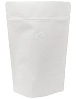 BAP 12 oz White Stand Up Pouch with Valve for Coffee (25 pcs)