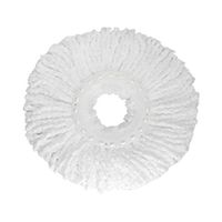 TOPBATHY Replacement Microfiber Mop Head Refill for 360 Degree Spin Magic Mop Head (White)