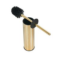 kelangde Solid Stainless Steel Toilet Bowl Brush and Holder- Stainless Steel 304 Handle Toilet Scrubber (Gold)
