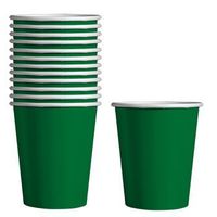 Party Color Paper Cups Green 9oz 24 Count