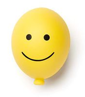 ban.do Feel Better Yellow De-Stress Ball, Balloon (Smiley Face)