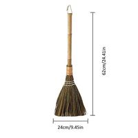 SADDPA Broom Wooden Soft Fur Floor Sweeping Broom Long handle Cleaner brush Desktop Cleaning Tool Floor Dust Collector Cleaning Tool (Color : Photo Color)