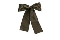 Ribbons - Dark Brown (Set of 25) Pre-Made 1-1/2" Satin Bows with Wire Tie Included - by TricaStore