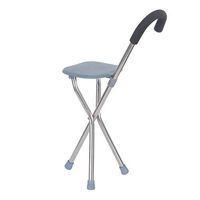 HSRG Bath Chair Walking Stick Seat Folding Lightweight Cane Seat Stainless Steel Cane Stool for Elderly Disabled Person