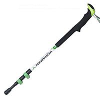 Crutches Outdoor Trekking Poles Telescopic Ultra-Light Hiking Supplies Anti-Slip Climbing Equipment Stick Black Blue Green (Color : Green, Size : 65cm)