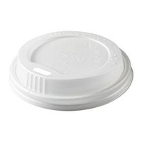 CiboWares Disposable Hot Cup Lids for 8 Ounce Cups, Made from Corn Based Plastic, Case of 1000