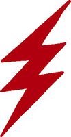 hBARSCI Lightning Bolt Vinyl Decal - 5 Inches - for Cars, Trucks, Windows, Laptops, Tablets, Outdoor-Grade 2.5mil Thick Vinyl - Red