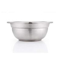 AXZHYX Bowl 304 Stainless Steel Basin Mixing Basin Wash Vegetables Pots Round Thicker Soup Basin Kitchen Oil Basin Hotel Tableware Home Noodles Boiled Fish Soup Bowl (Color : 24cm)
