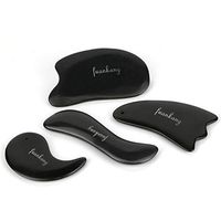 4 Bian Stone Gua Sha Scraping Massage Tools, Muscle Scraper for Body Face, Guasha Massage Tool for IASTM/Astym Physical Therapy, Massage Therapy Tools, Tendon Stone Replace by Jade Gua Sha Tools