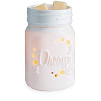 CANDLE WARMERS ETC. Midsized Illumination Fragrance Warmer- Light-Up Warmer for Warming Scented Candle Wax Melts and Tarts or Essential Oils to Freshen Room, Mason Jar