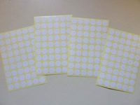 Minilabel White Paper Stickers, 12mm Circular, 216 Labels, Economy Pack