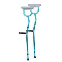 Elderly Crutches, Underarms, Aluminum Alloy, Double-Turn, Non-Slip Fracture, Disabled, Medical Crutches, Adjustable Height, Elderly, Abdomen, Blue,Blue