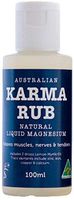 Karma Rub Liquid Magnesium - Australian 100% Natural Magnesium Chloride and Sulfate Solution with Trace Minerals - Relief for Muscle, Joint and Nerve Pain - Helps Tension and Stress - 100ml - 3.3oz